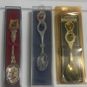 Souvenir Collectible Spoons – Grenada, Belize & St. Kitts
